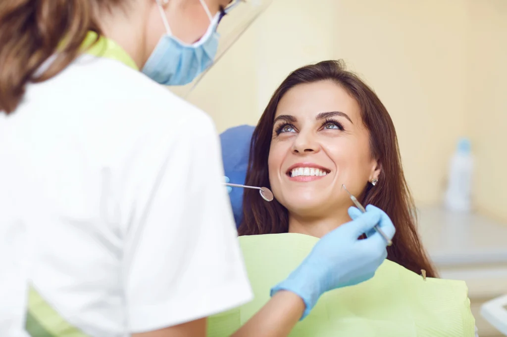 woman getting dental care in McLean